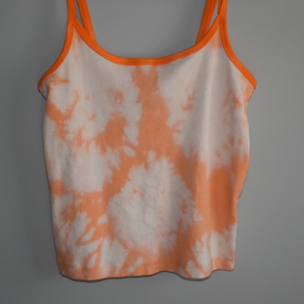 Custom tie dye cotton crop top. Never worn.